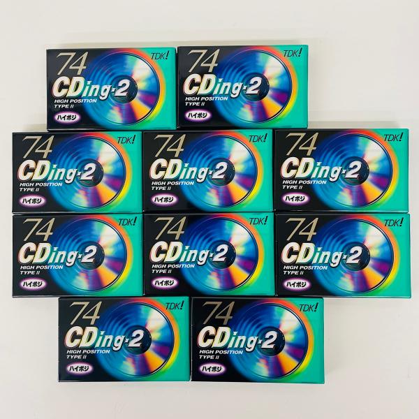 74×10本 TDK CDing-2 TYPEII ハイポジション カセットテープ