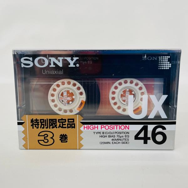 3巻 3UX46SP UX 46 SONY ハイポジション TYPEII CrO2 カセットテープ