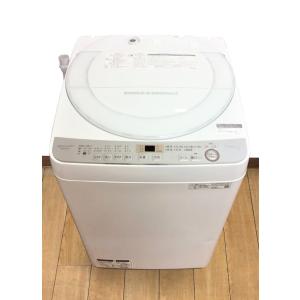 洗濯機 全自動洗濯機 シャープ SHARP 穴なし槽  7kg 2019年製 ES-GE7C ホワイト系