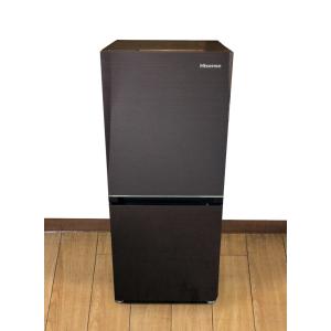冷蔵庫 一人暮らし  2ドア ハイセンス 2020年製 134L HR-G13B ブラウン 強化ガラスドア