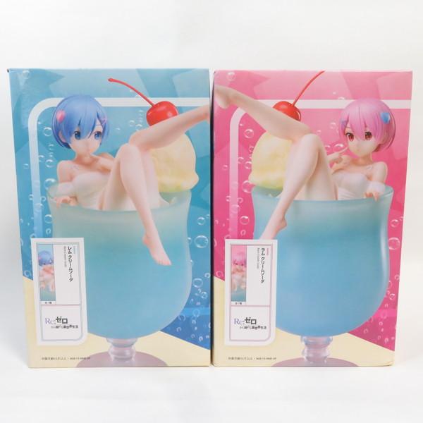 中古 未開封品 1/7スケールフィギュア クリームソーダ Re:ゼロから始める異世界生活 レム ラム...