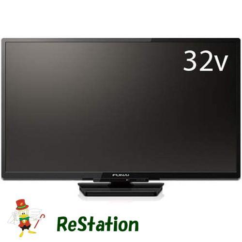 【中古】本体・リモコン(裏ブタ無し)のみ FUNAI 32型 液晶テレビ FL-32HB2000 ブ...