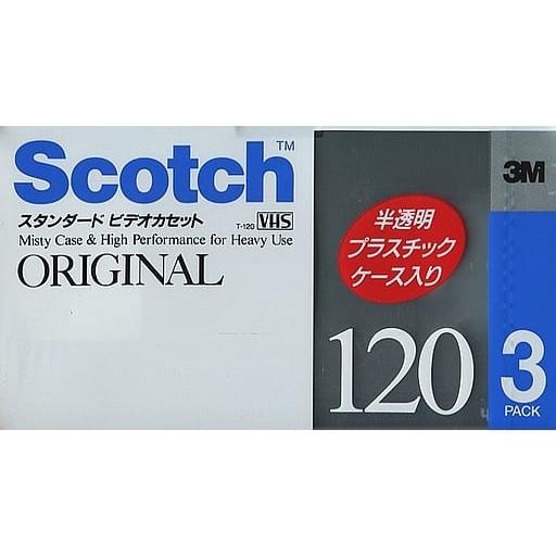 【未使用品】Scotch 120分 VHSビデオテープ3本パック スタンダードテープ T-120BP...