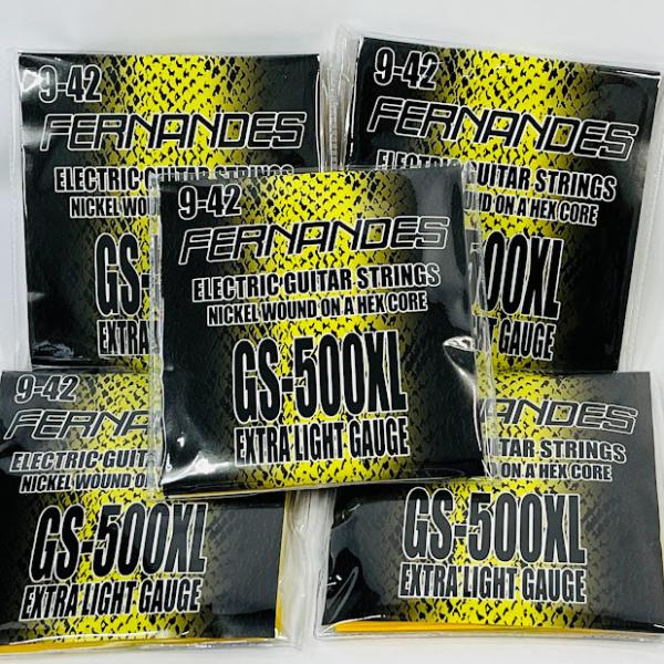 【送料無料】5セットFERNANDES GS500XL NI エレキギター弦 エクストラライトゲージ...