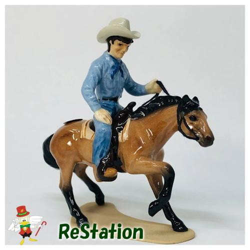 【中古】ヘイゲンリネカーカッティングホースに乗るカウボーイcowboy on cutting hor...