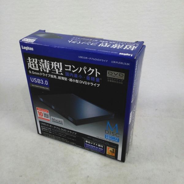 【中古】ソフト欠品 ロジテック USB3.0ポータブルDVDドライブ 超薄型コンパクト M-DISC...
