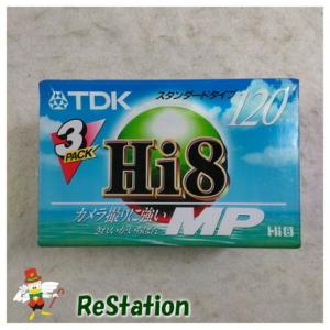 【未使用品】TDK 120分Hi8テープ3本パック P6-120HMPRX3｜recyclekaden