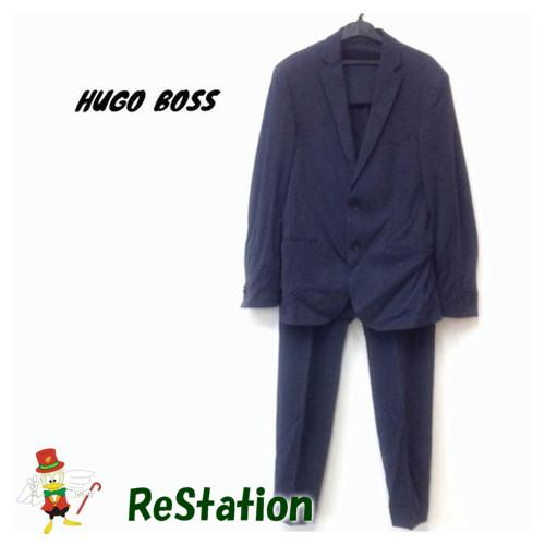【中古】【送料無料】ヒューゴボス HUGO BOSS スーツ 上下セット 2つボタン ネイビー メン...
