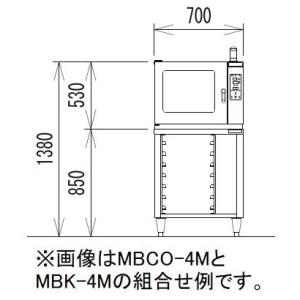 （新品）マルゼン コンベクションオーブン専用架台 700間口×700奥行×500高さ(mm) MBK-S4M｜recyclemart
