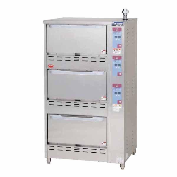 （新品）マルゼン ガス立体自動炊飯器 3段式スタンダードタイプ 750間口×700奥行×1350高さ...