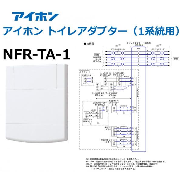 アイホン トイレアダプター（1系統用） NFR-TA-1