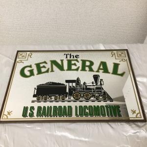 当時物　パブミラー The General US Railroad Locomotive インテリア...