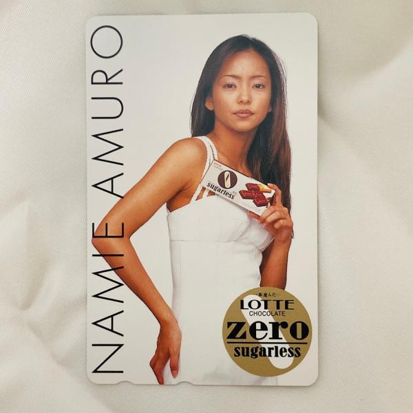 安室奈美恵　未使用　NAMIE AMURO テレカ　テレホンカード50　LOTTE　ロッテ　ZERO...