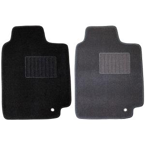 新品 汎用フロアマット 運転席マット1枚 軽自動車/普通自動車 フロントマット ブラック/グレー 黒色/灰色 無地 柄無し 国内産 ディーラーオプション