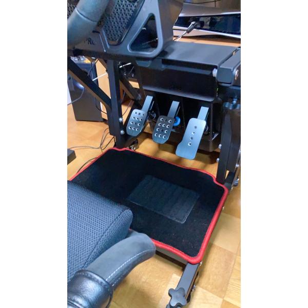 RCZ01 レーシングコックピット 吊り下げ式 専用 マット ヒールパッド付 フロアマット 送料無料...