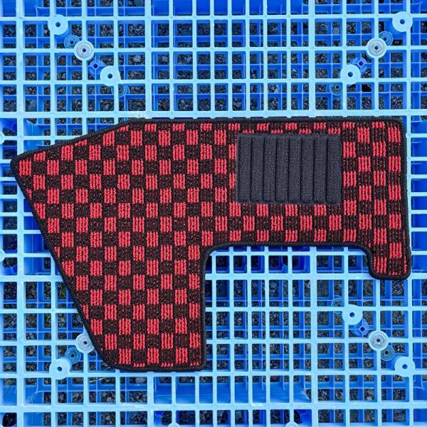 現行型 日野 セレガ 運転席マット １枚 チェック柄 8色 フロアマット 両面テープ付マジックテープ...