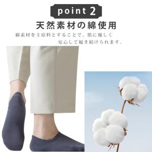 メンズ 靴下 5足セット 夏 脱げない 靴下 ...の詳細画像2