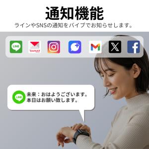 スマートウォッチ 血圧測定 android i...の詳細画像3