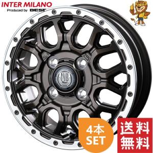 4本セット MONZA JAPAN HI-BLOCK BALEX マットブラック/リムポリッシュ