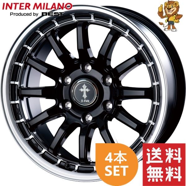 ホイール4本セット BEST X-Field α (BK/RP) 15インチ 5.5J PCD：13...