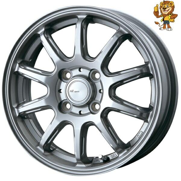 ホイール4本セット BEST AZ sports FS-10 (DS) 14インチ 4.5J PCD...