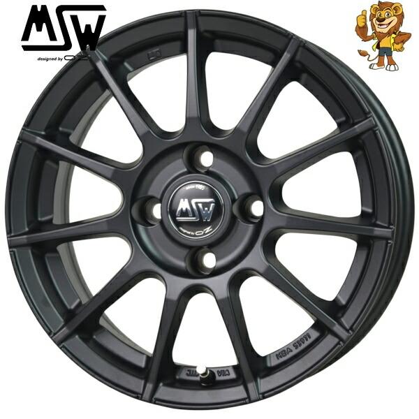 ホイール4本セット OZ MSW 85-II (MBK) 14インチ 6.0J PCD：98/4H ...