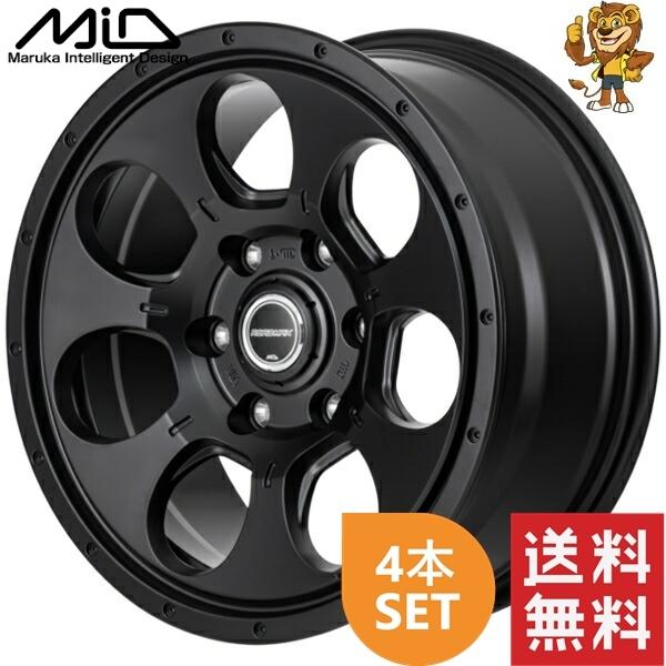 ホイール4本セット MID ROAD MAX MUD AGENT (SGB) 15インチ 5.5J ...