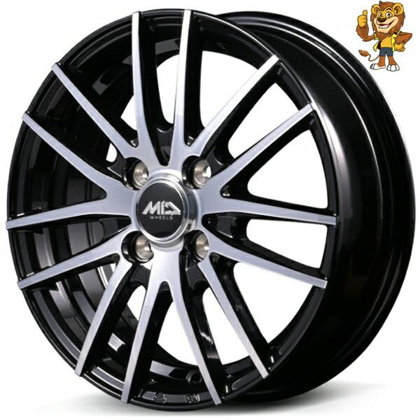 ホイール4本セット MID MID WHEELS RX14 (BKP) 16インチ 6.0J PCD...