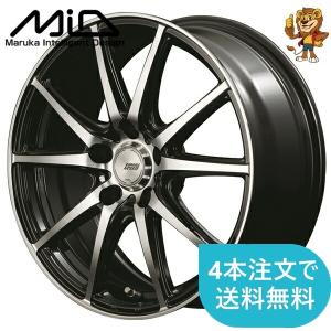 マルカサービス ホイール4本セット MID FINAL SPEED GRγ (BK/POL) 16