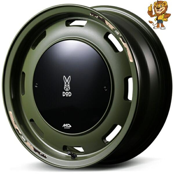ホイールのみ1本 MID MID WHEELS x DOD ウシャリントバリ (SOG) 14インチ...