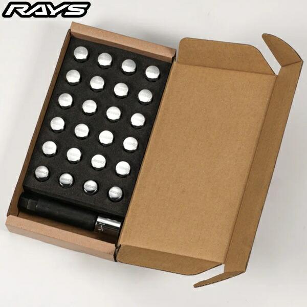 RAYS 17HEX ナット・ロックナットセット L31 6H用(24個入) M12x1.25 クロ...