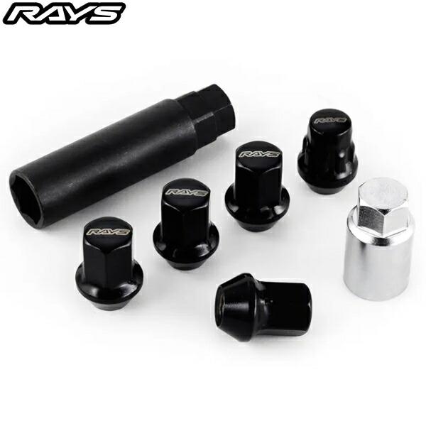RAYS 17HEX ナット・ロックナットセット L31 5H用(20個入) M12x1.25 ブラ...