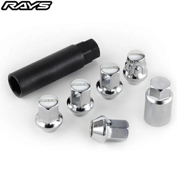 RAYS 17HEX ナット・ロックナットセット L31 4H用(16個入) M12x1.25 クロ...