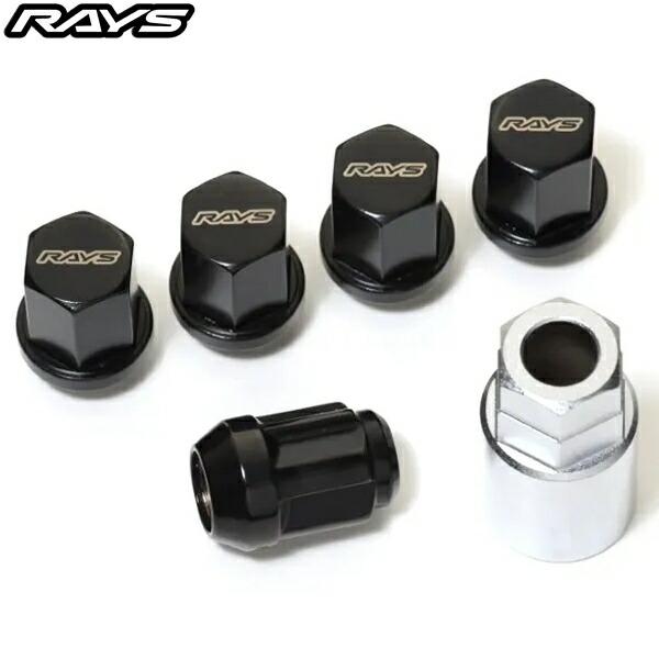 RAYS 19HEX ナット・ロックナットセット L33 5H用(20個入) M14x1.5 ブラッ...