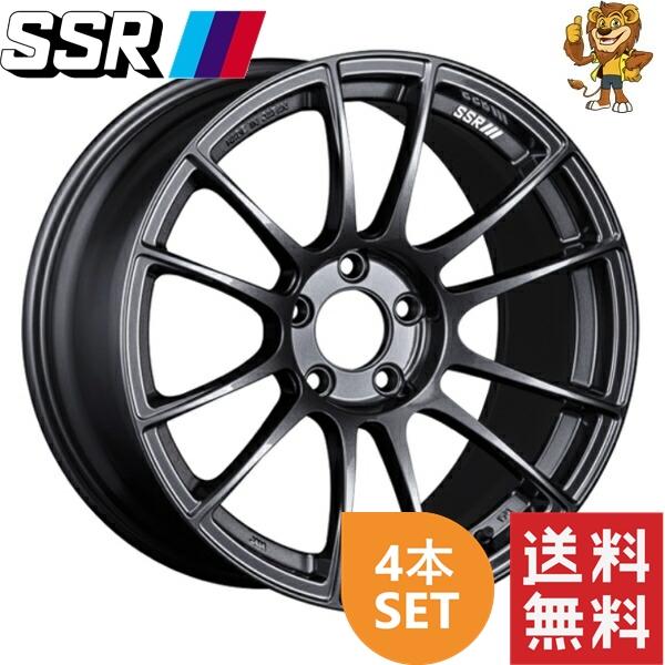 ホイール4本セット SSR GTX04 (DGM) 18インチ 7.5J PCD：114.3/5H ...