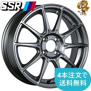 SSR タナベ　gtx01 15インチホイール　軽　コンパクトカー　 SSR SSR GTX01 15インチ 5.0J +45 4-100 ダークシルバー4本で送料無料