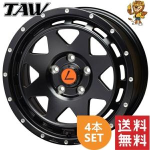 ホイール4本セット TAW J-TECH S6 Black Edition (FB/RL) 14インチ 4.5