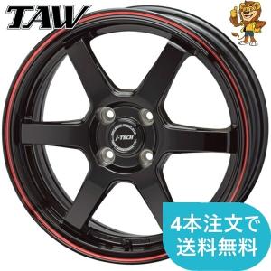 ホイール4本セット TAW J-TECH S6 (BZ) 14インチ 5.5J PCD:100/4H イン