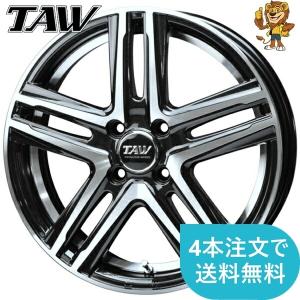 ホイール4本セット TAW J-TECH S6 Black Edition (FB/RL) 14インチ 4.5