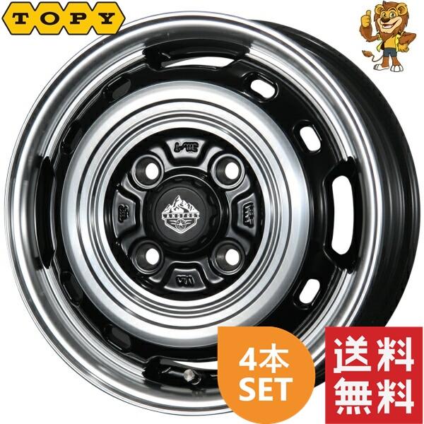 ホイール4本セット TOPY LANDFOOT XFG (ランドフット エックスエフジー) 12イン...
