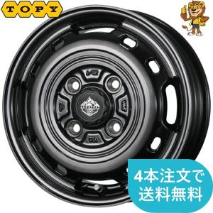 15インチ 4H100 6J+30 4穴 4本 1台分セット ESB CLS TC01 鉄ちん
