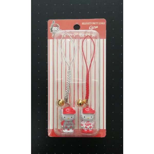 広島東洋カープ × ハローキティ コラボ ペアストラップ 根付 CARP PR