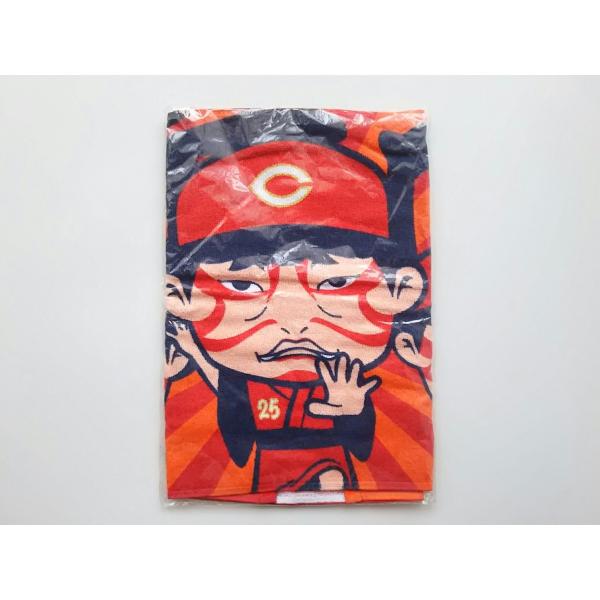 広島東洋カープ カ舞吼フェイスタオル 着用試合 限定 Kabuku 新井貴浩 など CARP 未使用...