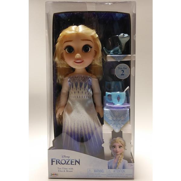 優良配送 ディズニープリンセス トドラードール ティータイム エルサ&amp;ブルーニ お人形＋アクセサリー...