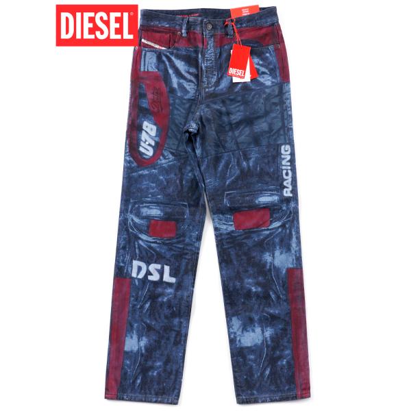 ディーゼル DIESEL ジーンズ デニム ブランド メンズ テーパード ボタンフライ レギュラーフ...