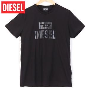 ディーゼル DIESEL Tシャツ 半袖 メンズ ブランド ロゴ 黒 白 M L XL XXL 3XL 大きいサイズ 半袖Tシャツ 丸首 T-DIEGO TONE ON TONE｜レッドスターヤフーショップ