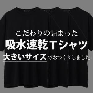 Tシャツ 無地 半袖 メンズ 大きいサイズ 速...の詳細画像1