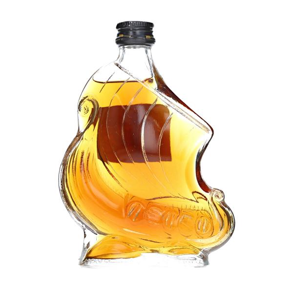【ミニチュアボトル】ラーセン ヴァイキング シップ クリアボトル コニャック 箱なし 50ml　1A...