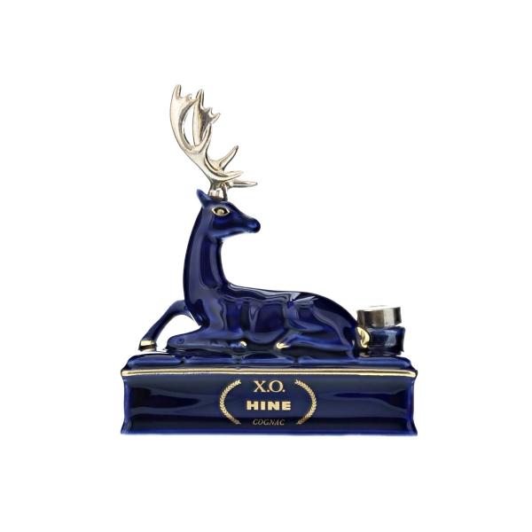 【ミニチュアボトル】ハイン XO 陶器 リモージュ 青 鹿 コニャック 箱なし 50ml 40％　1...