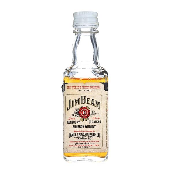【ミニチュアボトル】ジムビーム バーボン ウイスキー 箱なし 47ml 43％　KBM1095